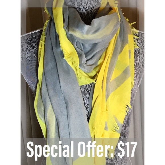 Black by Saks Fifth Ave. Gauze Scarf - Picture 3 of 6